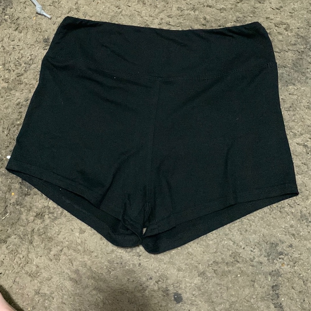 black booty shorts